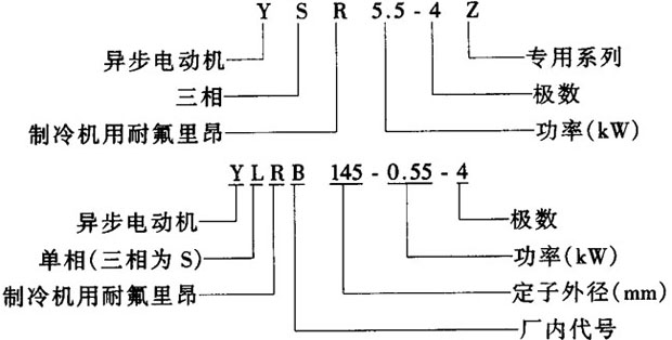 YSR-Z系列制冷機用耐氟三相異步電動機結(jié)構(gòu)簡介及特點
